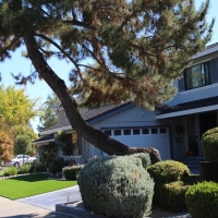 Synthetic Grass Lafayette, California Backyard Deck Ideas, Front Yard