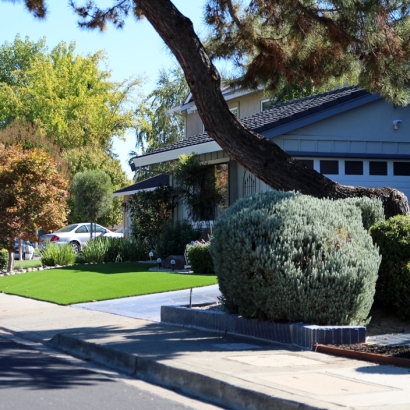 Fake Turf Belmont, California Landscape Rock, Front Yard Landscaping