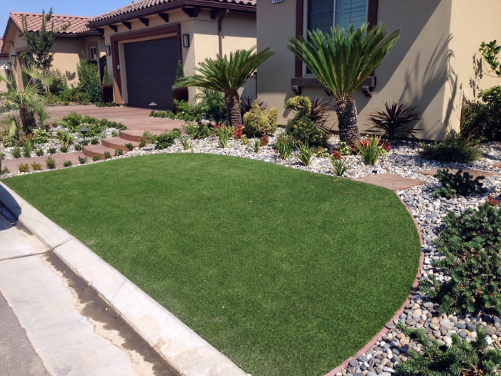 Faux Grass American Canyon, California Paver Patio, Front Yard