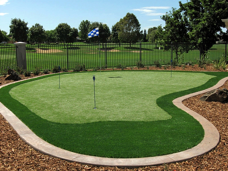 Grass Carpet Geyserville, California Home Putting Green, Backyard Makeover