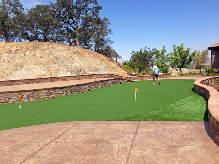 Plastic Grass East Sonora, California Putting Green Turf, Backyard Makeover