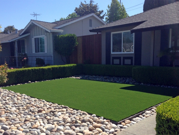 Plastic Grass Meadow Vista, California Gardeners, Front Yard Landscaping